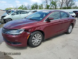 2015 Chrysler 200 LX z VIN 1C3CCCFB7FN643699, wystawiony jako Copart lot #54057525 z przebiegiem 180 961 mil mil oraz Szkoda całkowita • Salvage title. Historia ofert i sprzedaży dostępna na DreamBid. Obrazek 1.