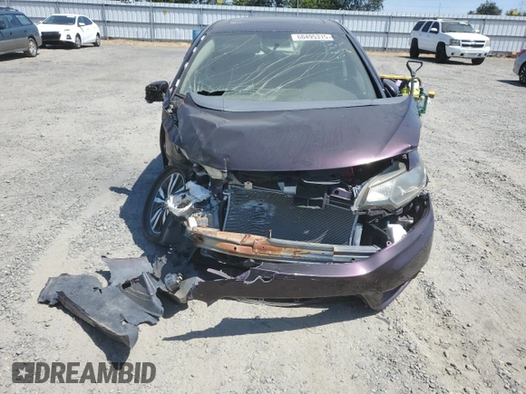 2016 Honda Fit EX with VIN JHMGK5H71GX034634, listed as a Copart auction lot 60495315 with Not provided miles and Salvage title. Bid and sale history available at DreamBid. Image 5.