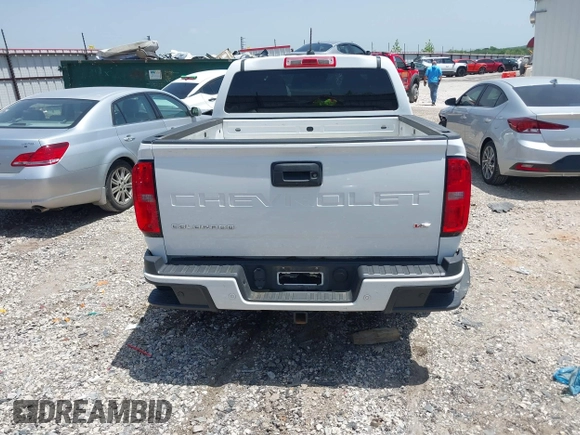 2022 Chevrolet Colorado 2WD LT with VIN 1GCGSCEN8N1159669, listed as a IAAI auction lot 42261442 with 110,875 mi miles and . Bid and sale history available at DreamBid. Image 16.