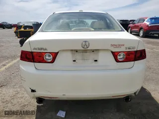 2005 Acura TSX with VIN JH4CL96875C027173, listed as a Copart auction lot 53687395 with 224,054 mi miles and Salvage Title. Bid and sale history available at carsss.com. Image 6.