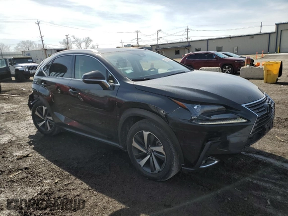 2021 Lexus NX with VIN JTJGARDZ1M5029327, listed as a Copart auction lot 49243235 with 9,926 mi miles and Salvage Title. Bid and sale history available at carsss.com. Image 4.