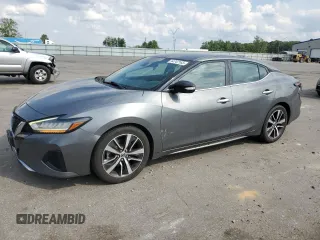 2020 Nissan Maxima SV with VIN 1N4AA6CV3LC362070, listed as a Copart auction lot 54747165 with 122,286 mi miles and Salvage title. Bid and sale history available at DreamBid. Image 1.