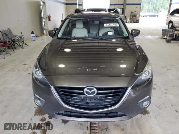 2015 Mazda 3 S Grand Touring with VIN JM1BM1M31F1251166, listed as a Copart auction lot 63251105 with 230,435 mi miles and Salvage title. Bid and sale history available at DreamBid. Image 5.