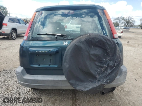 1997 Honda CR-V with VIN JHLRD1856VC037760, listed as a Copart auction lot 61293584 with 185,380 mi miles and Salvage Title. Bid and sale history available at carsss.com. Image 6.