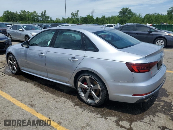 2019 Audi S4 Premium Plus with VIN WAUB4AF46KA114625, listed as a Copart auction lot 61063054 with 32,239 mi miles and Salvage Title. Bid and sale history available at carsss.com. Image 2.