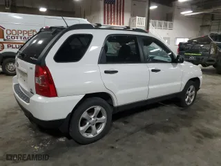 2009 Kia Sportage LX with VIN KNDJE723197570373, listed as a Copart auction lot 50225695 with 133,933 mi miles and Salvage Title. Bid and sale history available at carsss.com. Image 3.