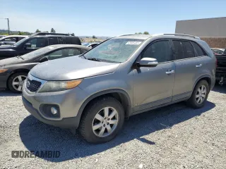 2013 Kia Sorento LX with VIN 5XYKTDA67DG422244, listed as a Copart auction lot 63805485 with 124,872 mi miles and Clean title. Bid and sale history available at DreamBid. Image 1.