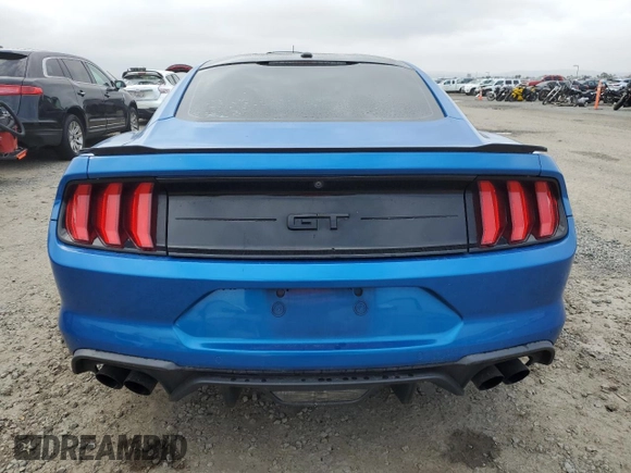 2020 Ford Mustang GT with VIN 1FA6P8CF3L5101163, listed as a Copart auction lot 49298775 with 82,648 mi miles and Salvage Title. Bid and sale history available at carsss.com. Image 6.