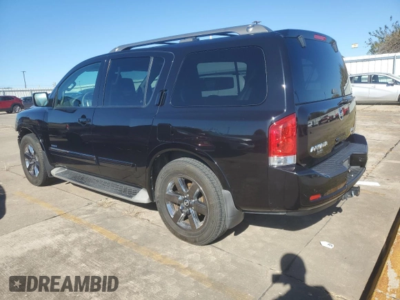 2014 Nissan Armada Platinum z VIN 5N1BA0NF8EN610303, wystawiony jako Copart lot #80653974 z przebiegiem 119 723 mil mil oraz Szkoda całkowita • Salvage title. Historia ofert i sprzedaży dostępna na DreamBid. Obrazek 2.