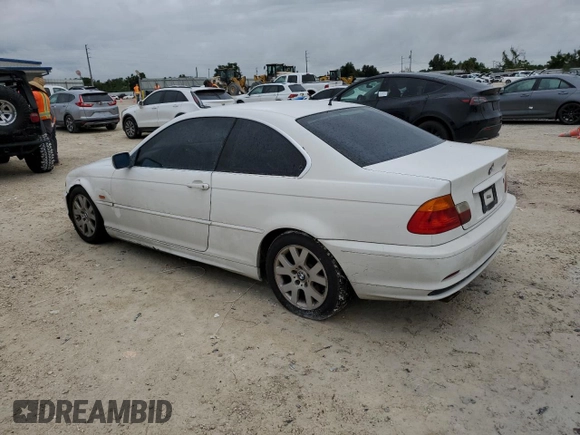 2000 BMW 3 Series 323Ci with VIN WBABM334XYJN84746, listed as a Copart auction lot 74561214 with 176,535 mi miles and Salvage Title. Bid and sale history available at DreamBid. Image 2.