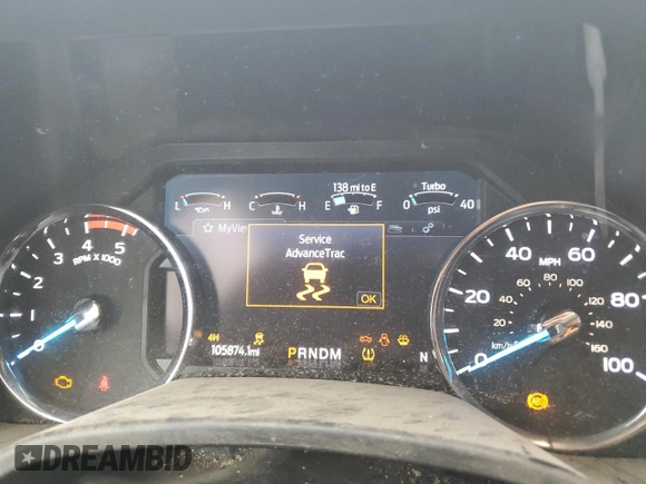 2021 Ford Super Duty F-250 SRW XL with VIN 1FT7W2BT1MEC25536, listed as a Copart auction lot 46245295 with 105,874 mi miles and Non Repairable. Bid and sale history available at carsss.com. Image 9.