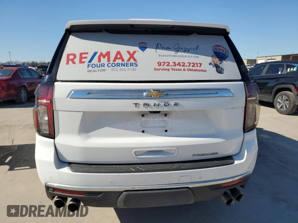 2023 Chevrolet Tahoe Premier with VIN 1GNSKSKD3PR144704, listed as a Copart auction lot 50347615 with 48,937 mi miles and Salvage title. Bid and sale history available at DreamBid. Image 6.