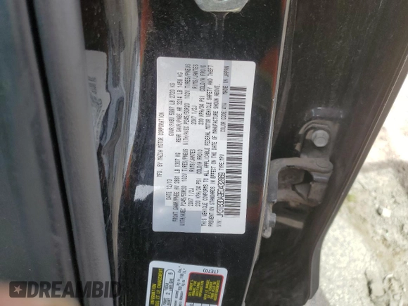 2014 Mazda CX-9 Grand Touring with VIN JM3TB3DA9E0432869, listed as a Copart auction lot 55134525 with 159,117 mi miles and Clean Title. Bid and sale history available at DreamBid. Image 14.