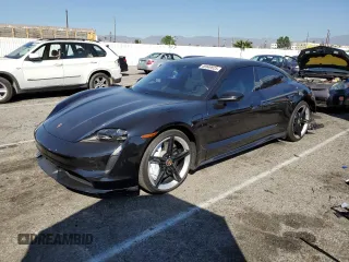 2020 Porsche Taycan Turbo with VIN WP0AC2Y16LSA71591, listed as a Copart auction lot 46949625 with 36,178 mi miles and Salvage title. Bid and sale history available at DreamBid. Image 1.