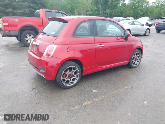 2012 FIAT 500 Sport z VIN 3C3CFFBR3CT105055, wystawiony jako IAAI lot #42470085 z przebiegiem 26 177 mil mil oraz . Historia ofert i sprzedaży dostępna na DreamBid. Obrazek 4.