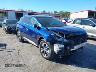 2021 Nissan Murano SV with VIN 5N1AZ2BS9MC116835, listed as a IAAI auction lot 40987136 with 30,326 mi miles and . Bid and sale history available at DreamBid. Image 1.