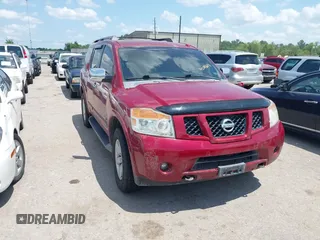 2008 Nissan Armada SE z VIN 5N1AA08C18N612606, wystawiony jako IAAI lot #42208653 z przebiegiem 294 771 mil mil oraz . Historia ofert i sprzedaży dostępna na DreamBid. Obrazek 1.