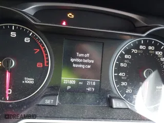 2013 Audi A4 Premium Plus with VIN WAUFFAFL0DN027172, listed as a IAAI auction lot 41996893 with 231,809 mi miles. Bid and sale history available at carsss.com. Image 7.