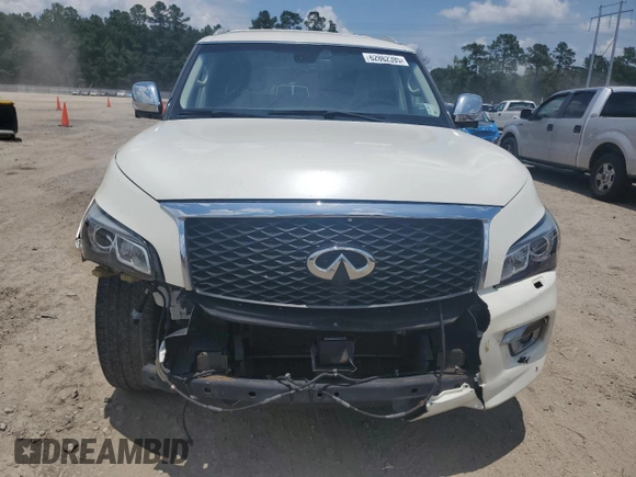 2016 Infiniti QX80 with VIN JN8AZ2NF3G9613436, listed as a Copart auction lot 62862395 with 116,374 mi miles and Salvage title. Bid and sale history available at DreamBid. Image 5.