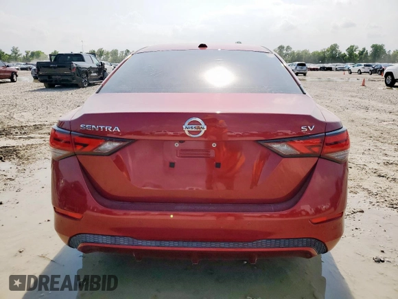 2021 Nissan Sentra SV with VIN 3N1AB8CV5MY310650, listed as a Copart auction lot 60123855 with 68,527 mi miles and Salvage title. Bid and sale history available at DreamBid. Image 6.