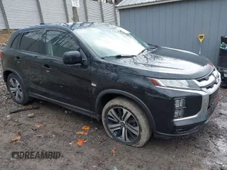 2021 Mitsubishi Outlander Sport ES with VIN JA4ARUAU0MU031129, listed as a IAAI auction lot 41837382 with 54,673 mi miles. Bid and sale history available at carsss.com. Image 1.