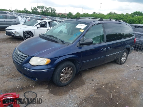 2005 Chrysler Town & Country Limited with VIN 2C8GP64L75R365241, listed as a IAAI auction lot 42147460 with 255,540 mi miles. Bid and sale history available at carsss.com. Image 2.