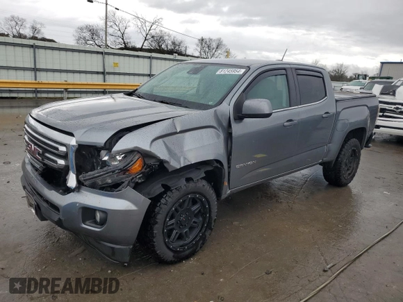 2018 GMC Canyon 2WD SLE with VIN 1GTG5CEN5J1216265, listed as a Copart auction lot 81245954 with 77,464 mi miles and Salvage Title. Bid and sale history available at carsss.com. Image 1.