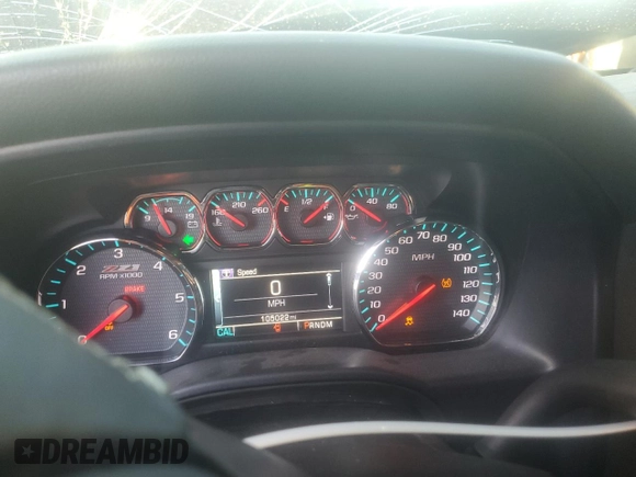 2016 Chevrolet Silverado 1500 LT with VIN 3GCUKREC2GG217221, listed as a Copart auction lot 50032915 with 105,022 mi miles and Salvage Title. Bid and sale history available at DreamBid. Image 9.