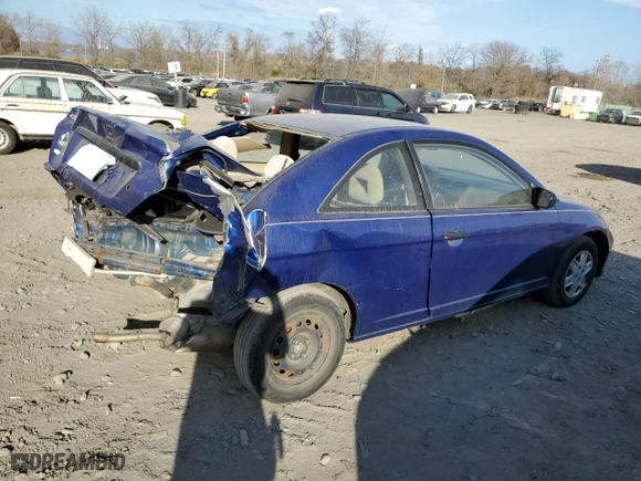 2004 Honda Civic VP with VIN 1HGEM22124L046351, listed as a Copart auction lot 78659324 with 172,437 mi miles and Non Repairable. Bid and sale history available at carsss.com. Image 3.