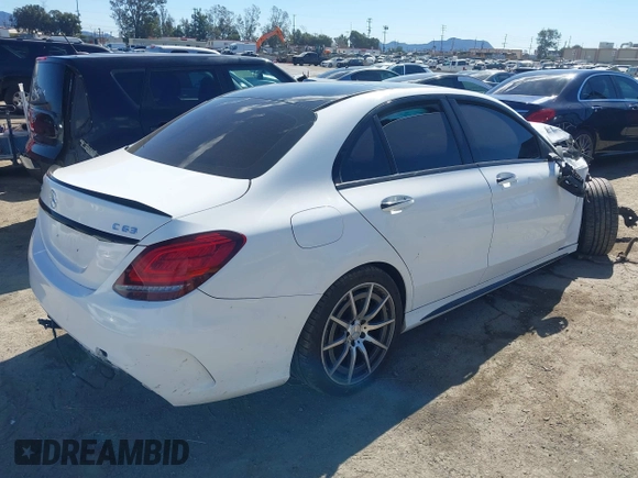 2020 Mercedes-Benz C 63 AMG with VIN 55SWF8GB5LU332454, listed as a IAAI auction lot 41702800 with 54,098 mi miles and . Bid and sale history available at DreamBid. Image 4.