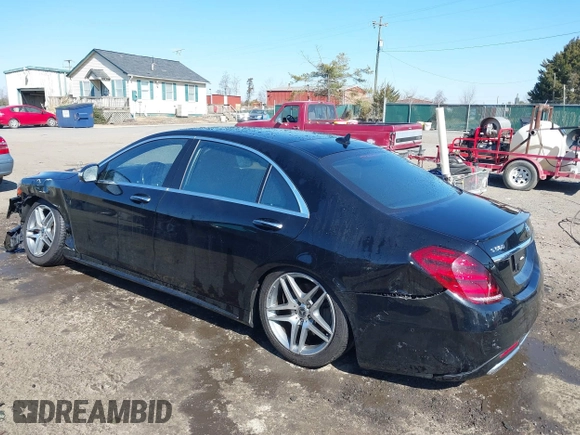 2018 Mercedes-Benz S 560 with VIN WDDUG8GB3JA411008, listed as a IAAI auction lot 41669135 with 65,649 mi miles and . Bid and sale history available at carsss.com. Image 3.