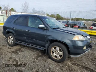 2004 Acura MDX with VIN 2HNYD18214H541850, listed as a Copart auction lot 52485625 with 223,024 mi miles and Salvage Title. Bid and sale history available at carsss.com. Image 4.