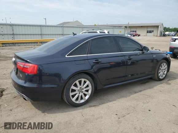 2013 Audi A6 Prestige with VIN WAUHGAFC0DN025962, listed as a Copart auction lot 60725825 with 134,736 mi miles and Clean title. Bid and sale history available at DreamBid. Image 3.