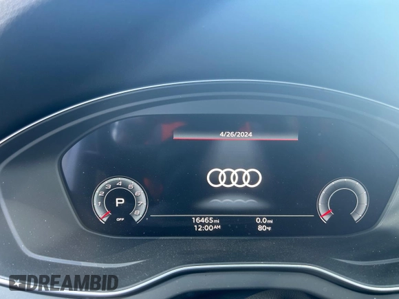 2023 Audi SQ5 Premium Plus with VIN WA1B4AFY1P2059485, listed as a Copart auction lot 53466224 with 16,465 mi miles and Salvage Title. Bid and sale history available at DreamBid. Image 9.