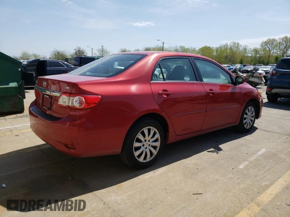 2013 Toyota Corolla L with VIN 2T1BU4EE1DC967124, listed as a Copart auction lot 52697915 with 206,278 mi miles and Salvage Title. Bid and sale history available at DreamBid. Image 3.