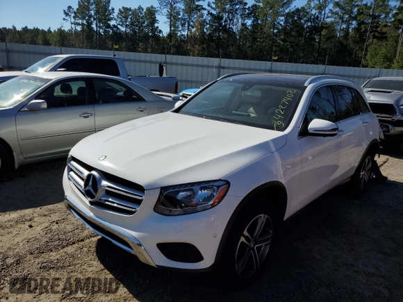 2017 Mercedes-Benz GLC with VIN WDC0G4KB0HF162988, listed as a Copart auction lot 64227402 with 76,511 mi miles. Bid and sale history available at carsss.com. Image 2.
