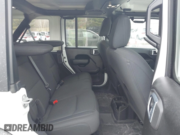 2022 Jeep Wrangler Unlimited Sport S with VIN 1C4HJXDG3NW155467, listed as a IAAI auction lot 41638650 with 22,698 mi miles and . Bid and sale history available at DreamBid. Image 8.
