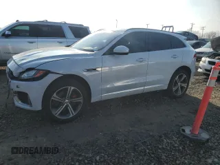 2019 Jaguar F-Pace S z VIN SADCM2FV5KA356767, wystawiony jako Copart lot #82012924 z przebiegiem 84 007 mil mil oraz Szkoda całkowita • Salvage title. Historia ofert i sprzedaży dostępna na DreamBid. Obrazek 1.