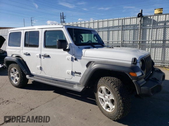 2022 Jeep Wrangler Unlimited Sport S z VIN 1C4HJXDN7NW183867, wystawiony jako Copart lot #81642054 z przebiegiem 73 203 mil mil oraz Szkoda całkowita • Salvage title. Historia ofert i sprzedaży dostępna na DreamBid. Obrazek 4.