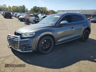 2018 Audi SQ5 Prestige with VIN WA1C4AFY9J2209340, listed as a Copart auction lot 75525344 with 77,522 mi miles and Salvage Title. Bid and sale history available at DreamBid. Image 1.