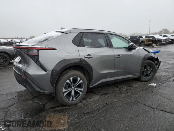2024 Toyota bZ4X XLE with VIN JTMABACA2RA080949, listed as a Copart auction lot 53842705 with 4,348 mi miles and Salvage title. Bid and sale history available at DreamBid. Image 3.