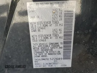 2014 Infiniti QX60 с VIN 5N1AL0MN7EC522689, выставлен на аукционе Copart как лот 56688785 с пробегом 217 628 миль миль и Списание • Salvage title. История ставок и продаж доступна на DreamBid. Изображение 13.