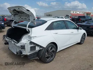 2024 Hyundai Elantra Limited with VIN KMHLP4DG5RU703294, listed as a IAAI auction lot 42137078 with 24,013 mi miles and . Bid and sale history available at DreamBid. Image 4.