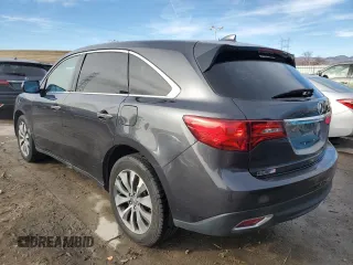 2016 Acura MDX w/Tech with VIN 5FRYD4H4XGB038321, listed as a Copart auction lot 81825384 with 155,598 mi miles and Salvage Title. Bid and sale history available at carsss.com. Image 2.
