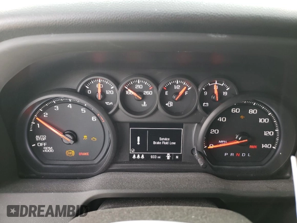 2024 Chevrolet Silverado 1500 Custom Trail Boss with VIN 3GCPDCEK8RG398601, listed as a Copart auction lot 88468505 with 933 mi miles and Salvage Title. Bid and sale history available at carsss.com. Image 9.