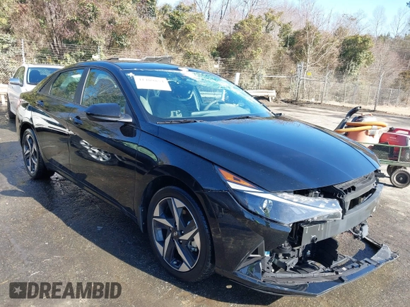 2023 Hyundai Elantra SEL with VIN KMHLS4AG7PU572241, listed as a IAAI auction lot 41489854 with 34,327 mi miles and . Bid and sale history available at DreamBid. Image 1.