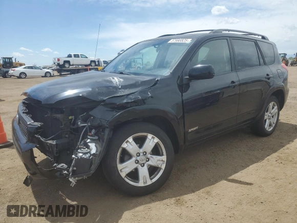 2008 Toyota RAV4 Sport with VIN JTMBD32V786088321, listed as a Copart auction lot 57998825 with 93,145 mi miles and Salvage title. Bid and sale history available at DreamBid. Image 1.