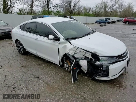 2015 Chrysler 200 C with VIN 1C3CCCCG9FN509616, listed as a Copart auction lot 51750365 with 55,874 mi miles and Salvage Title. Bid and sale history available at carsss.com. Image 11.