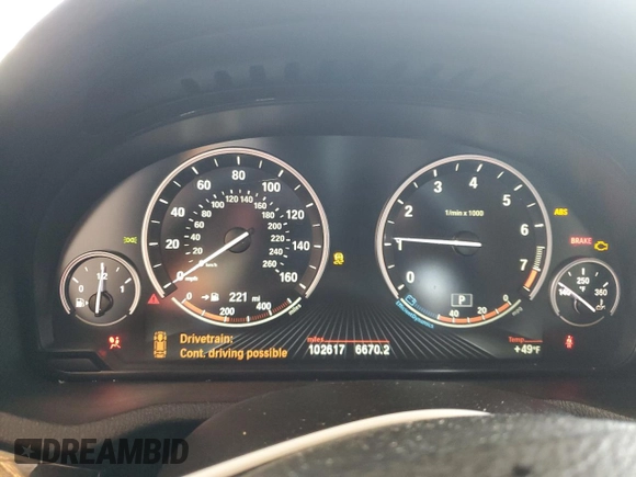 2017 BMW X4 xDrive28i with VIN 5UXXW3C54H0R23419, listed as a Copart auction lot 48313013 with 102,617 mi miles. Bid and sale history available at carsss.com. Image 9.