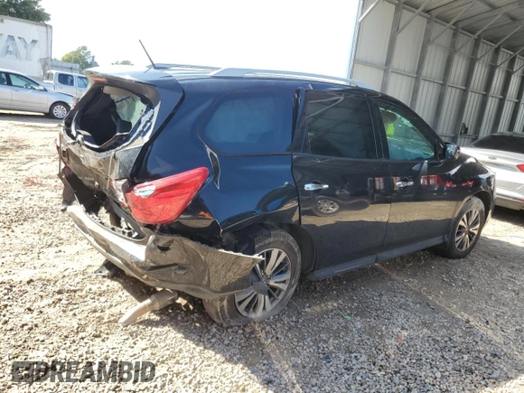 2017 Nissan Pathfinder Platinum with VIN 5N1DR2MM7HC665855, listed as a Copart auction lot 71452824 with Not provided miles and Salvage title. Bid and sale history available at DreamBid. Image 3.